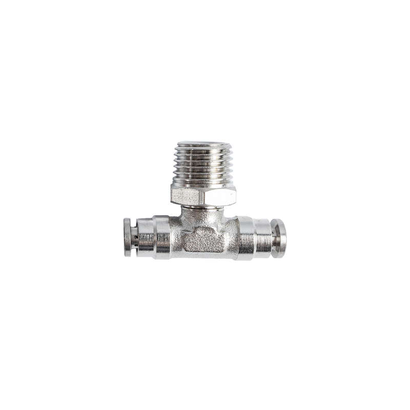 Metal Pu Fitting T-Joint 4Mm 1/4" M