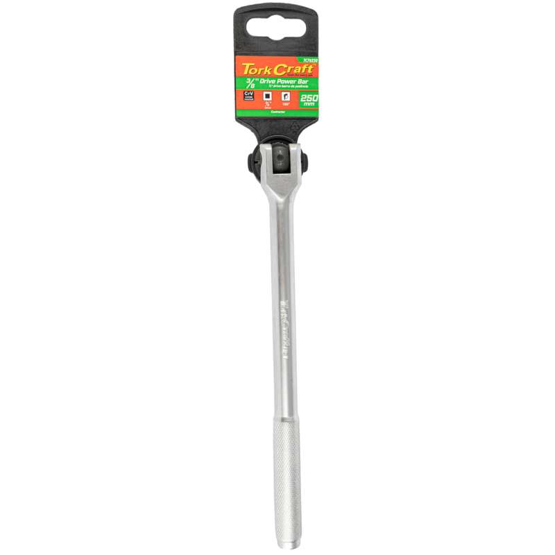 Power Bar 3/8"M Drive 250Mm Swivel Head  Steel Handle Socket