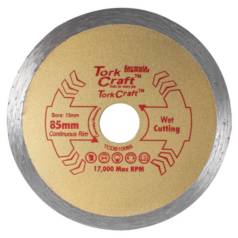 Diamond Blade 85Mm X 15Mm Cont. Rim Profesional