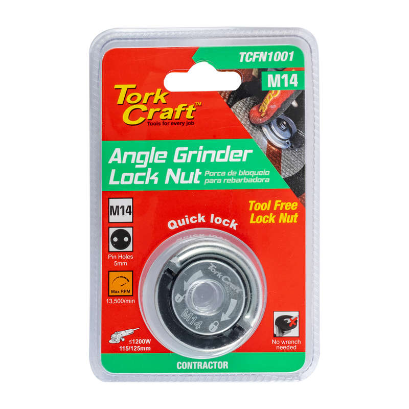 Flange Lock Nut M14 Tool Less Finger Tab Angle Grinder