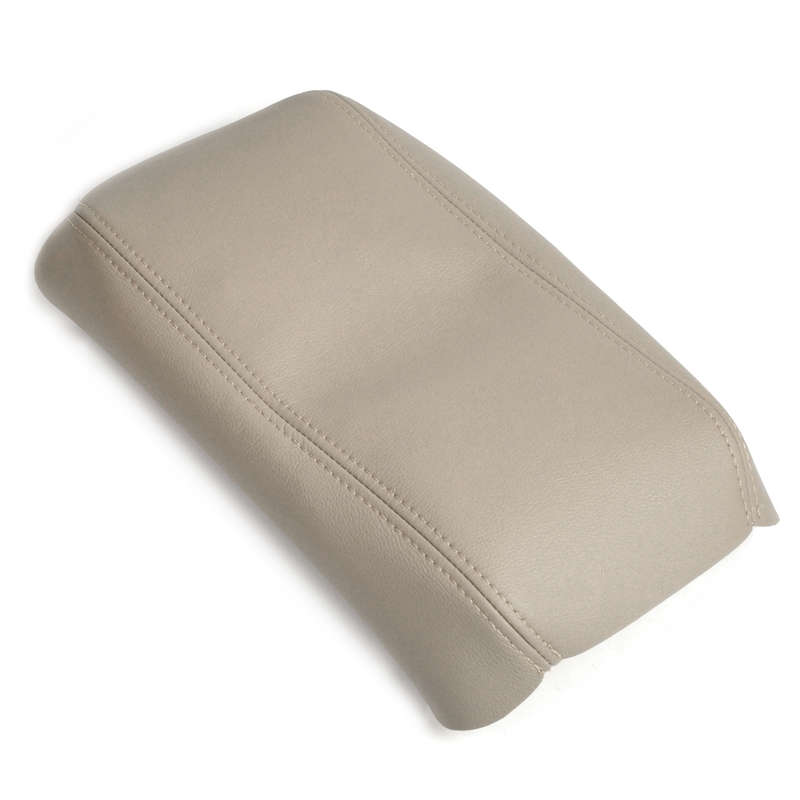 Beige Leather Center Console Lid Armrest Cover Skin Fit for 03-07 Honda Accord
