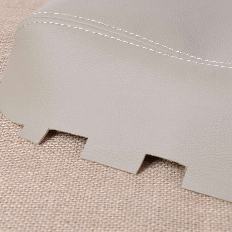 Beige Leather Center Console Lid Armrest Cover Skin Fit for 03-07 Honda Accord