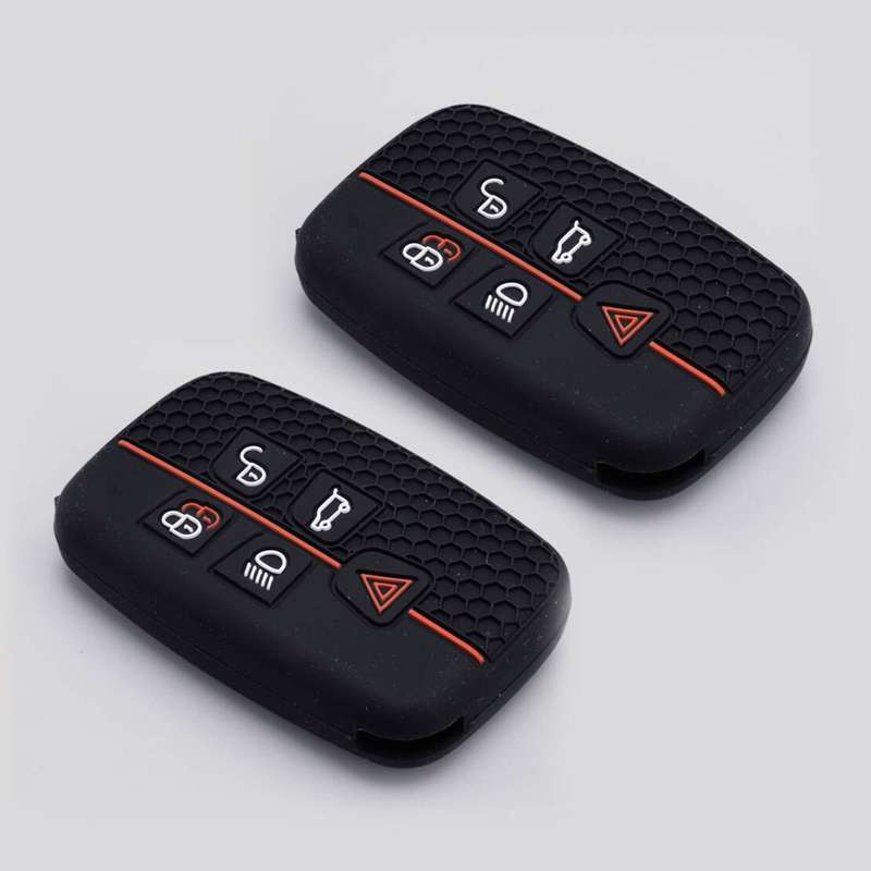 2x Silicone Key Fob Cover Fit For Land Rover Range Rover Sport Jaguar F-Pace