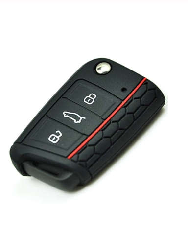 VW 3 Button Key Cover - New Spec Black