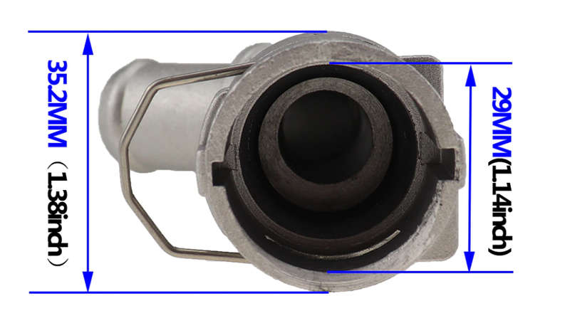 Radiator Coolant Flange Aluminum Quick Connector - AUDI VW 1.8T 20V