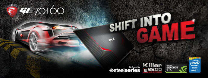 MSI GE70 2OE Intel Core i7 Gaming Laptop