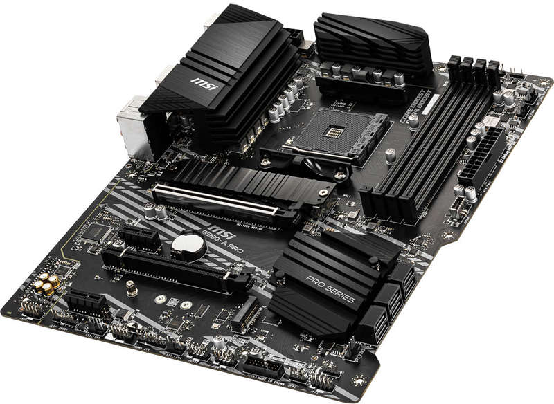 MSI B550-A PRO AMD Ryzen Motherboard with Ryzen 7 5800x CPUs 16gb ram