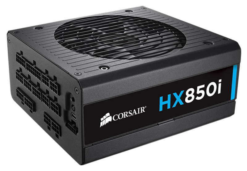 Corsair HXi Series HX850i 80 Plus 850W Platinum Certified High-Performance ATX Power Supply