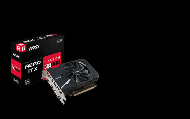 MSI Radeon RX 550 AERO ITX 4GB OC Edition