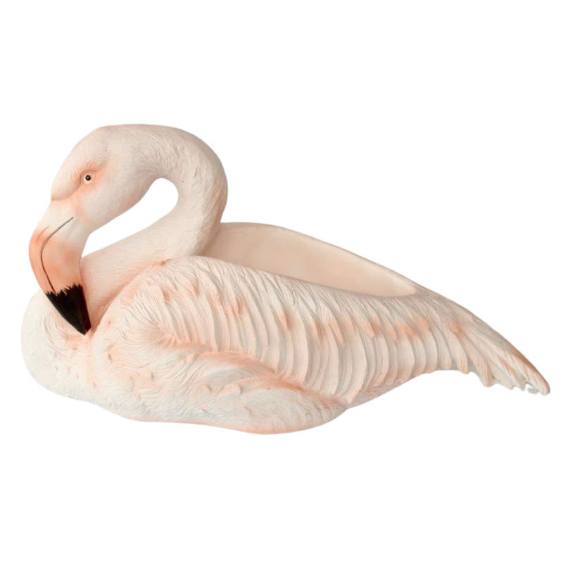 Extra large flamingo planter