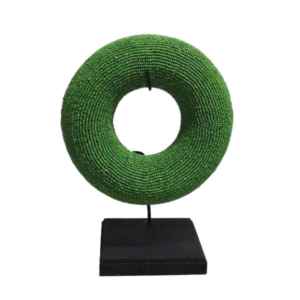 Tikar beaded bangle on stand