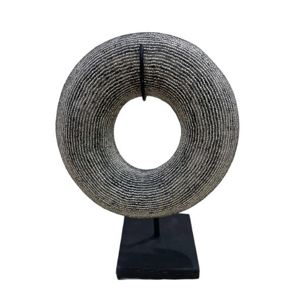Tikar beaded bangle on stand
