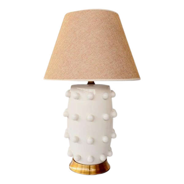 Bobble ceramic lamp with shade