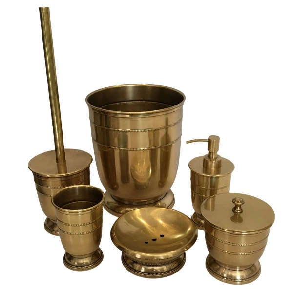 Brass beaded tumbler