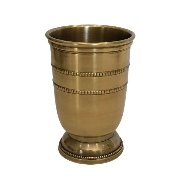 Brass beaded tumbler