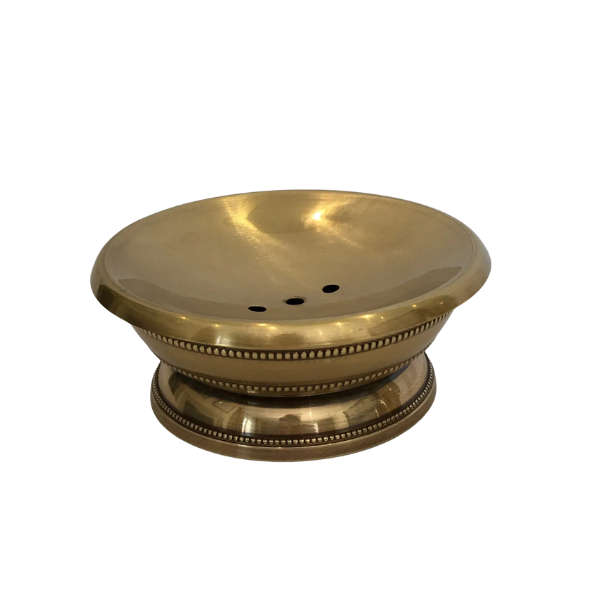 Brass beaded soap dish