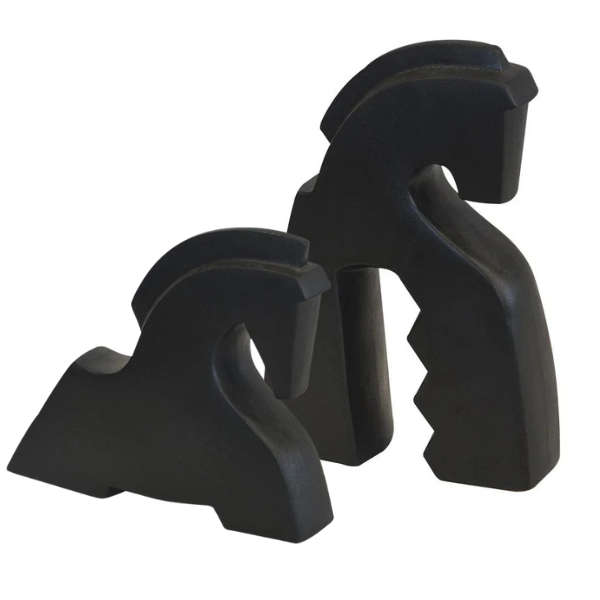 Set of ceramic horses