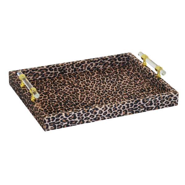 Small leopard tray