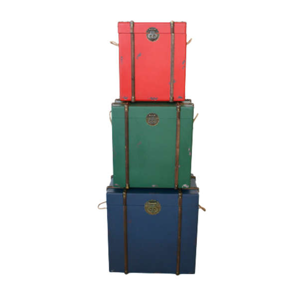 S/3 Red, green & blue kists