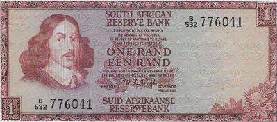 (Item 00318) 10 South African Banknotes 1975