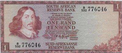 (Item 00318) 10 South African Banknotes 1975