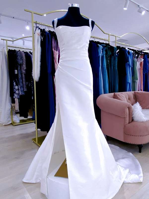 (Rental)Kerry , Two in one mermaid ivory satin wedding dress.