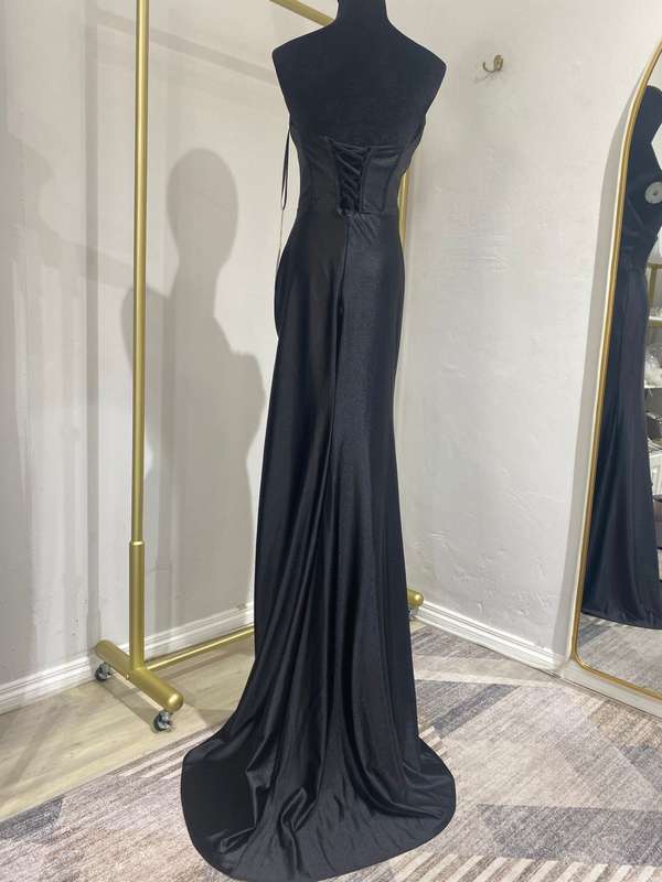 Santin boob-tube mermaid dress-Black