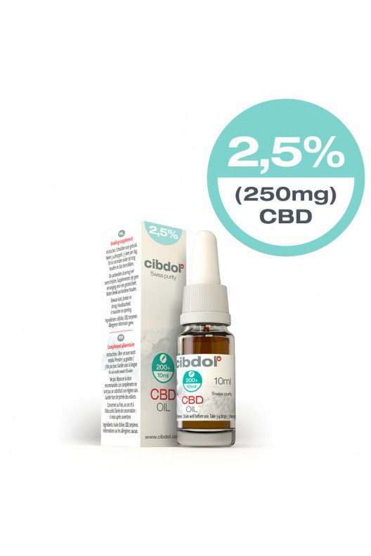 Cibdol CBD Hemp oil 250mg 2.5%