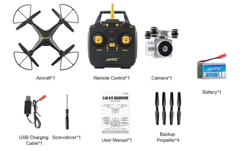 JJRC H68 Bellwether WiFi FPV with 2MP 720P HD Camera 20 min Flight Time RC Drone