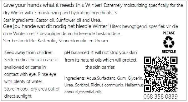 Hand wash Winter Edition Vanilla Cappuccino 500ml