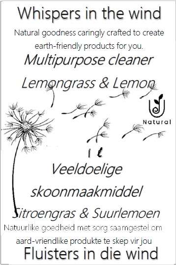 Natural Multipurpose Cleaner Lemongrass & Lemon 1l