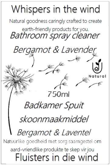 Bathroom Spray cleaner Bergamot & Lavender 750ml