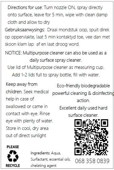 Natural Daily Surface spray cleaner Citrus & Tea Tree 750ml
