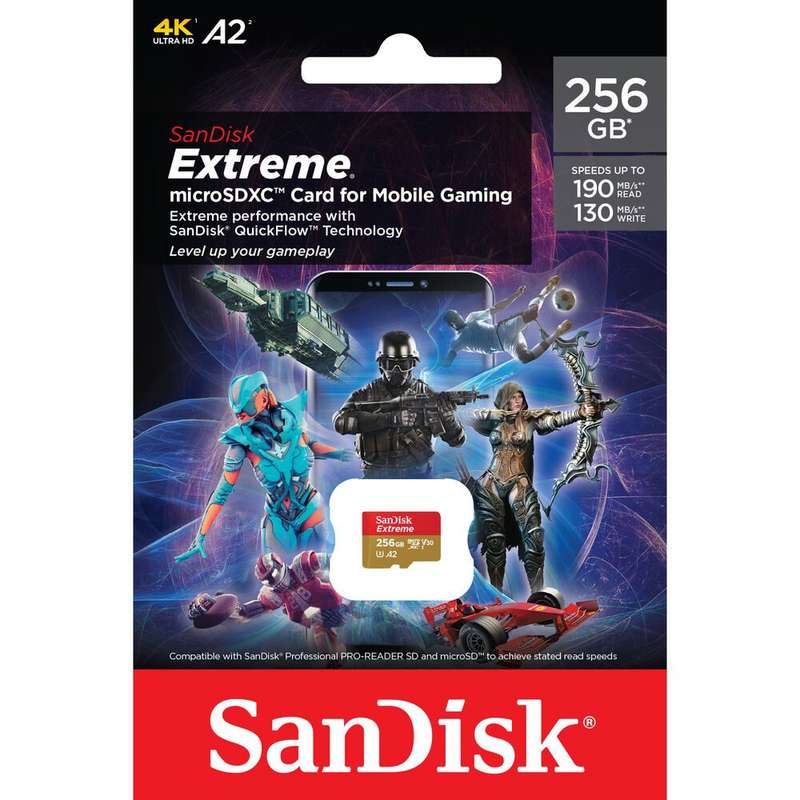 SanDisk 256GB Extreme microSDXC Memory Card