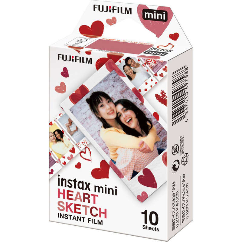 Fujifilm Instax Mini Heart Sketch Film