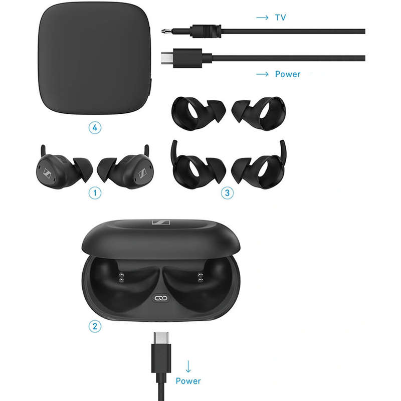 Sennheiser TV Clear Set True Wireless In-Ear Headphones
