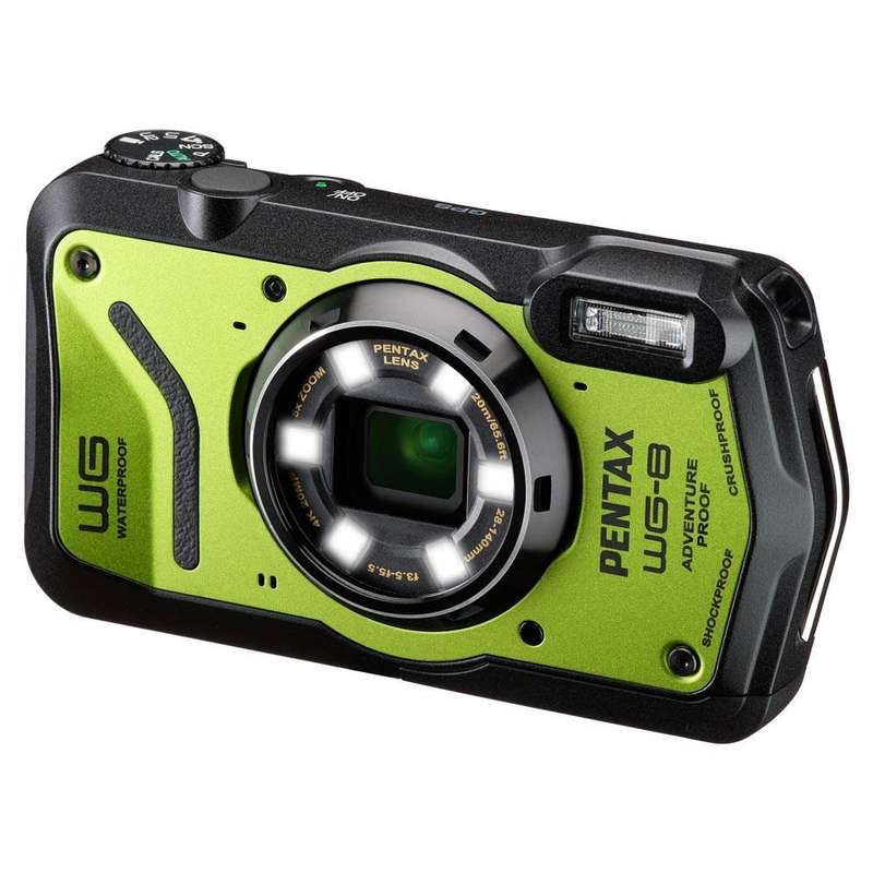 Pentax WG-8 Waterproof Camera Green