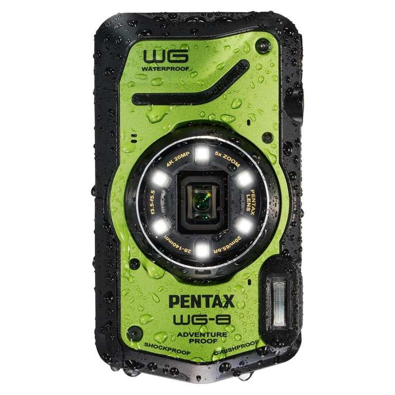 Pentax WG-8 Waterproof Camera Green