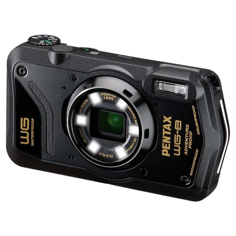 Pentax WG-8 Waterproof Camera Black