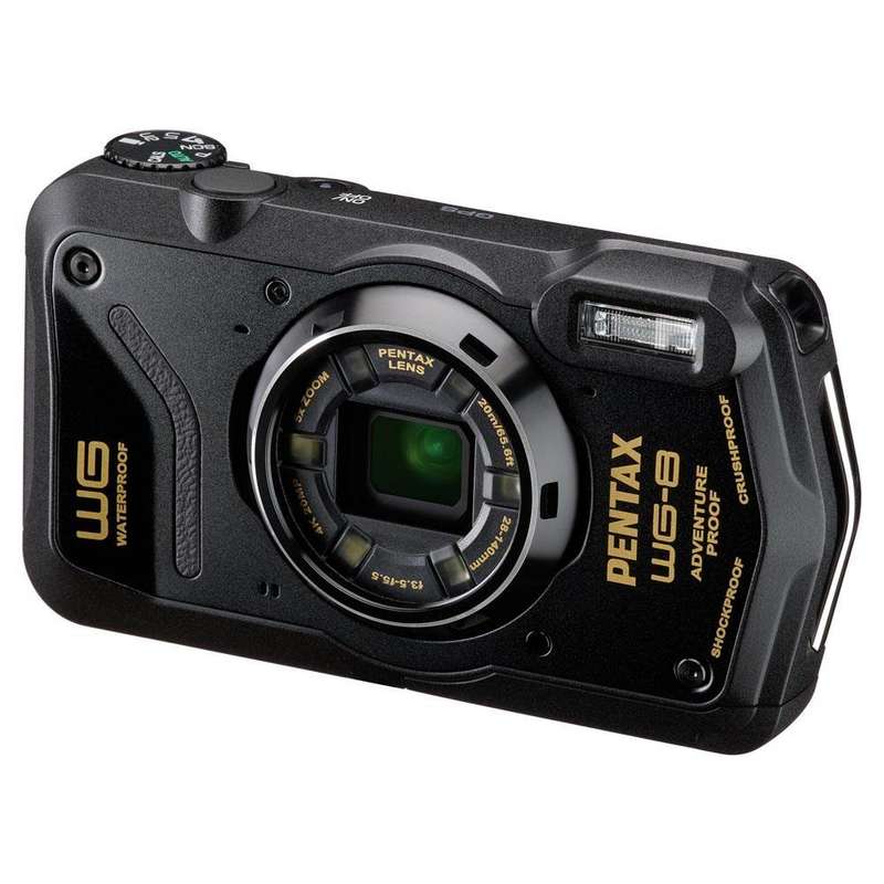 Pentax WG-8 Waterproof Camera Black