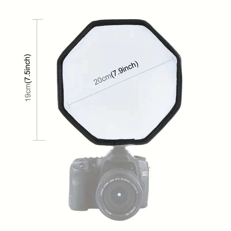 RSI 1pc Octagonal Foldable Flashlight Diffuser Softbox