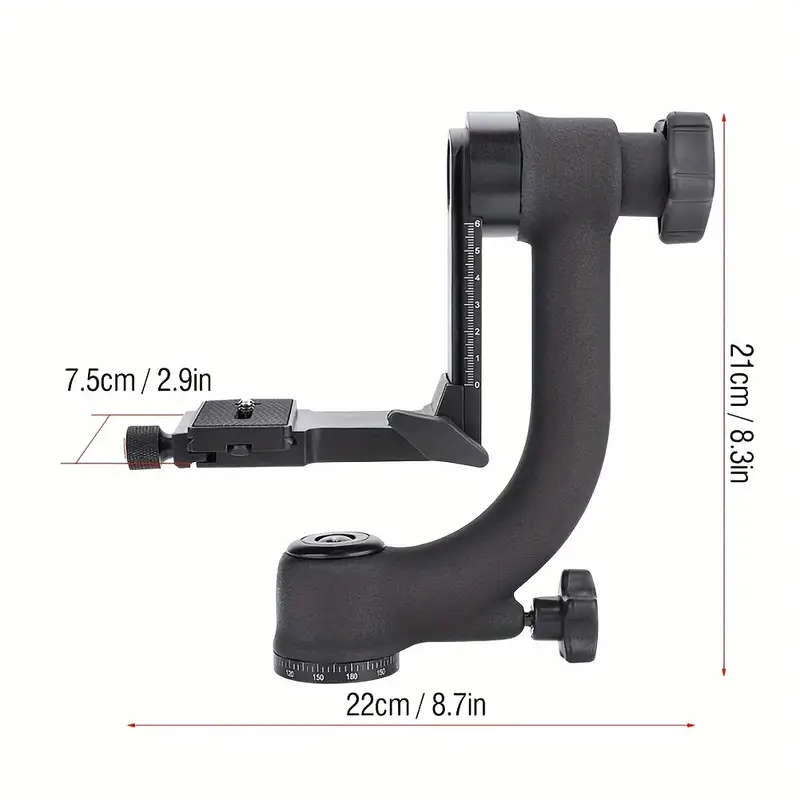 RSI Metal Heavy Duty 360 Degree Panoramic Gimbal Tripod Head