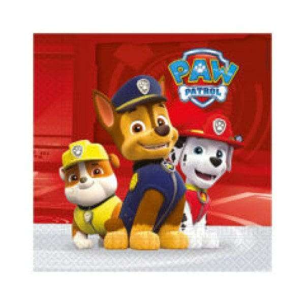 Paw Patrol Serviettes (Full Red)