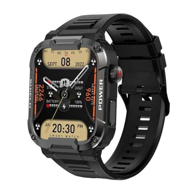 C20 1.71 inch TFT HD Screen Smart Watch, Support Heart Rate Monitoring/Blood Oxygen Monitoring(Bl...