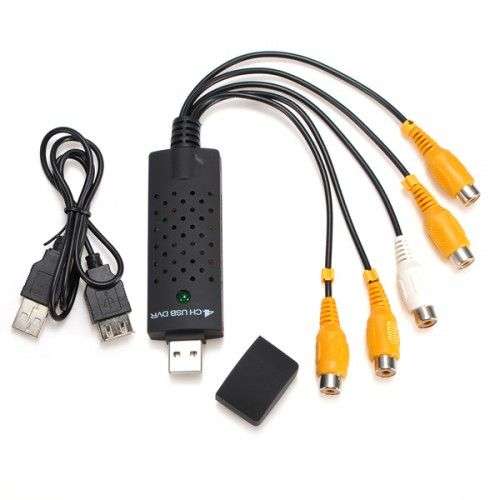 4 Channel USB DVR Video Audio Capture Adapter Easycap