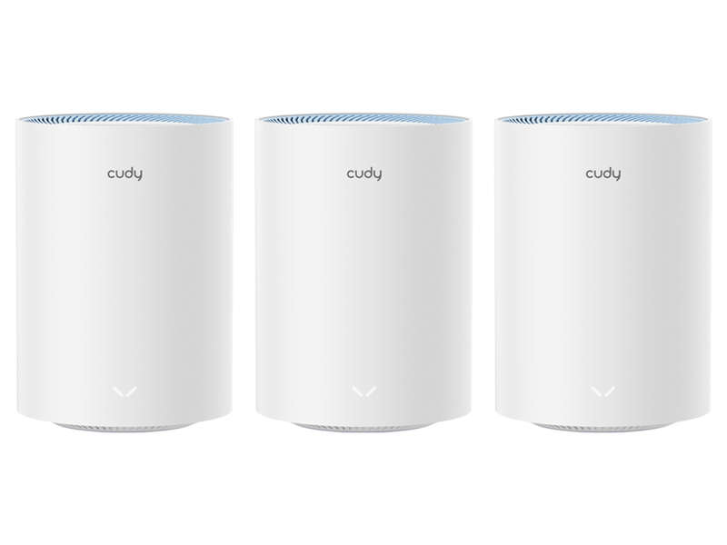 Cudy Dual Band WiFi 5 1200Mbps Fast Ethernet Mesh 3 Pack | M1200 (3-Pack)