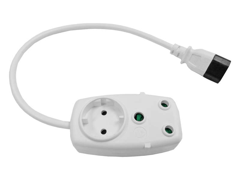 Multi Plug 1x16A 1x5A 0.5m IEC Cord