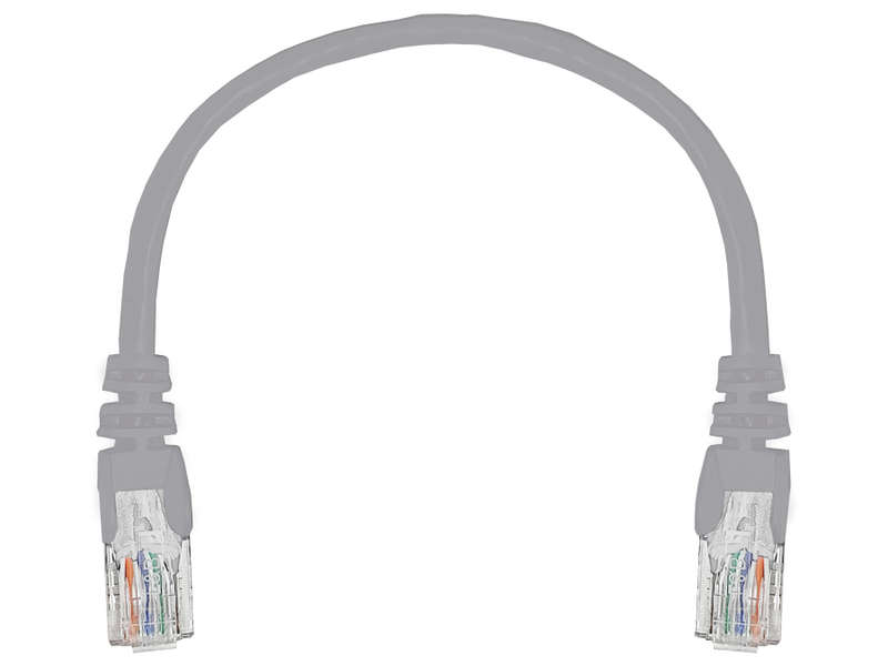 Linkbasic 22cm UTP Cat5e Flylead Grey