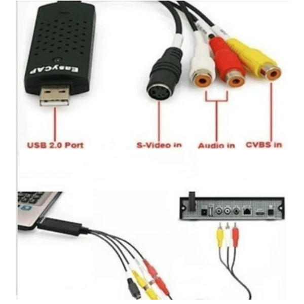 Easycap USB 2.0 Video TV DVD VHS Audio Capture Adapter
