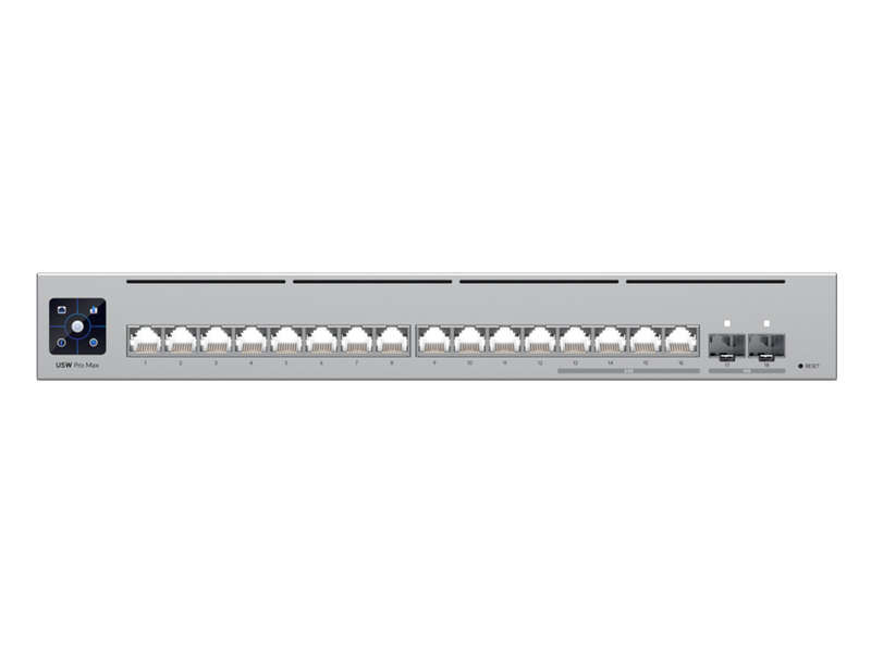 Ubiquiti UniFi Pro Max Switch 16 with 12 Gigabit 4x 2.5Gbps 2SFP+ | USW-Pro-Max-16